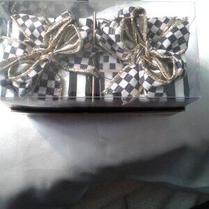 New! MACKENZIE CHILDS COURTLY CHECK -Retired